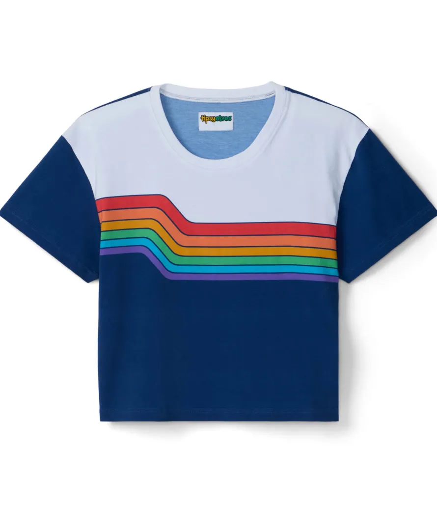 Color Cruise Rainbow Crop Top
