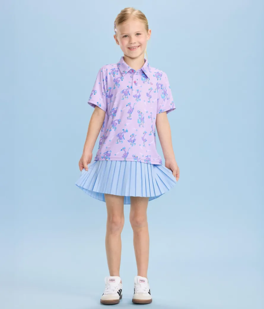 Girl's Flamingo Fiasco Golf Polo
