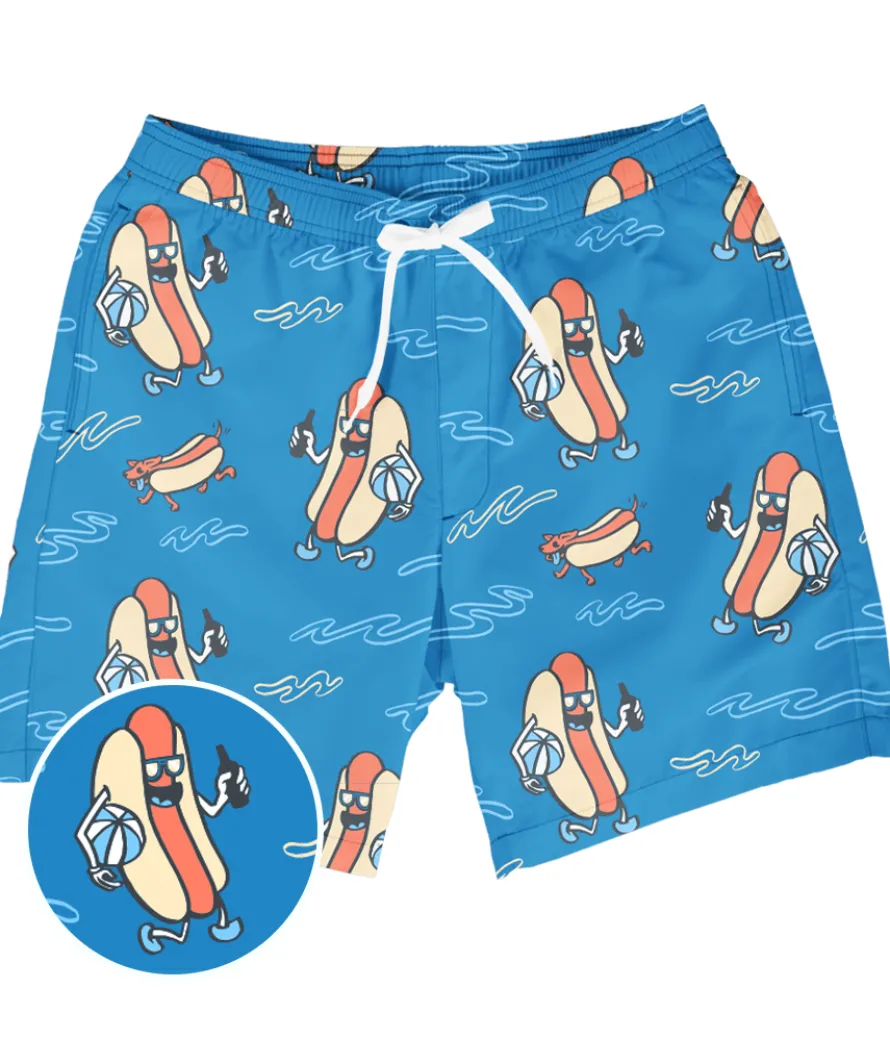 Hot Dog Diver Stretch Swim Trunks - 7.5" Inseam