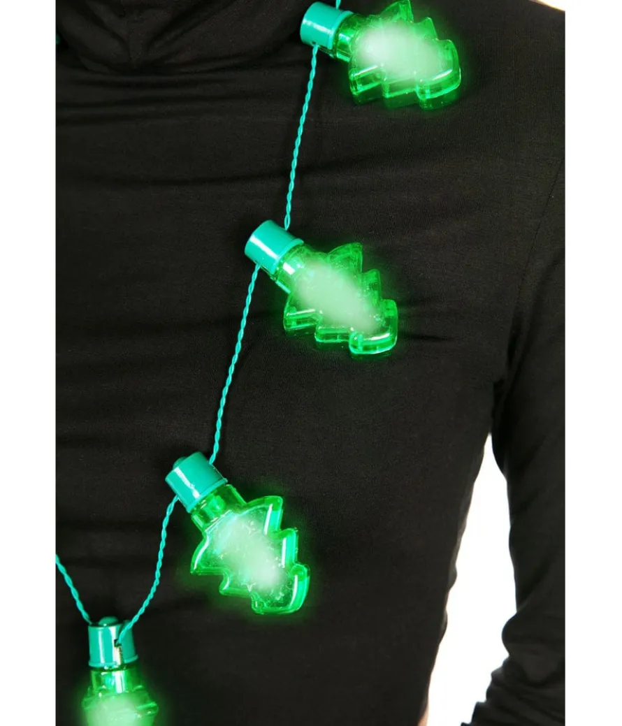Light Up Christmas Tree Necklace