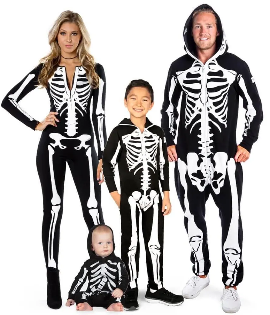 Matching Skeleton Family Costumes