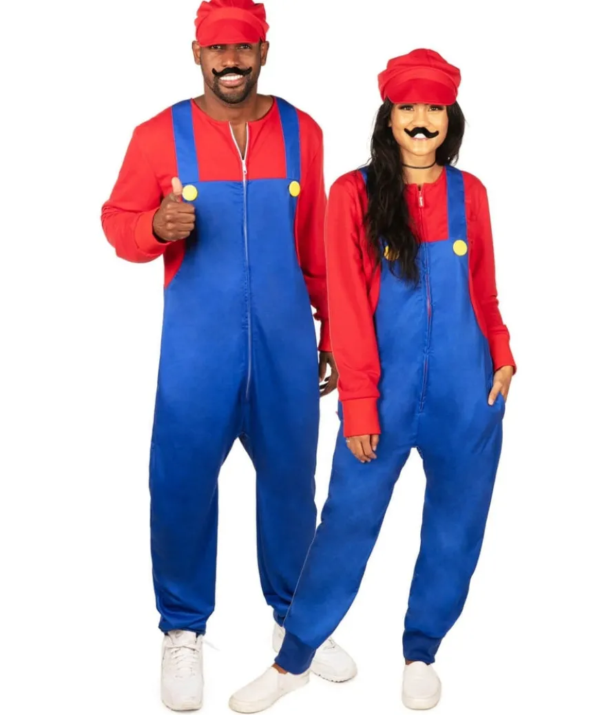 Matching Super Plumber Couples Costumes