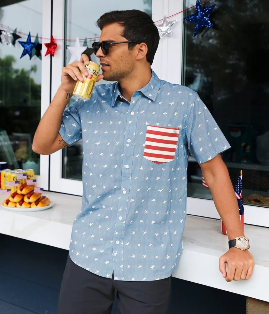 Men's American Pride Button Down Shirt