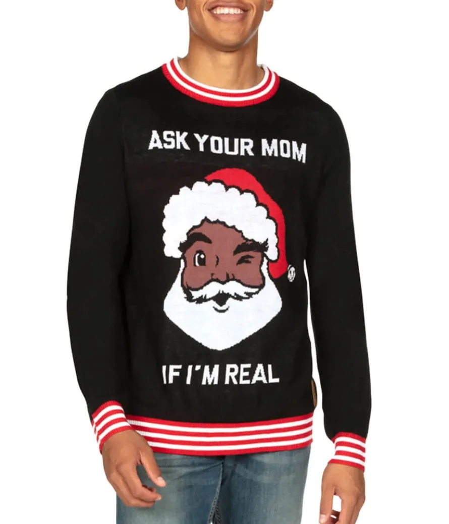 Men's Ask Your Mom Ugly Christmas Sweater