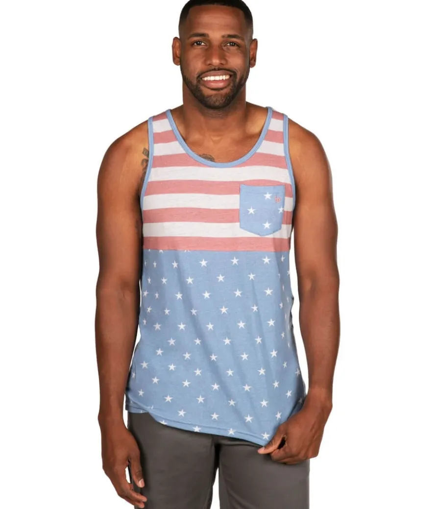 Men's Faded Flag Tank Top