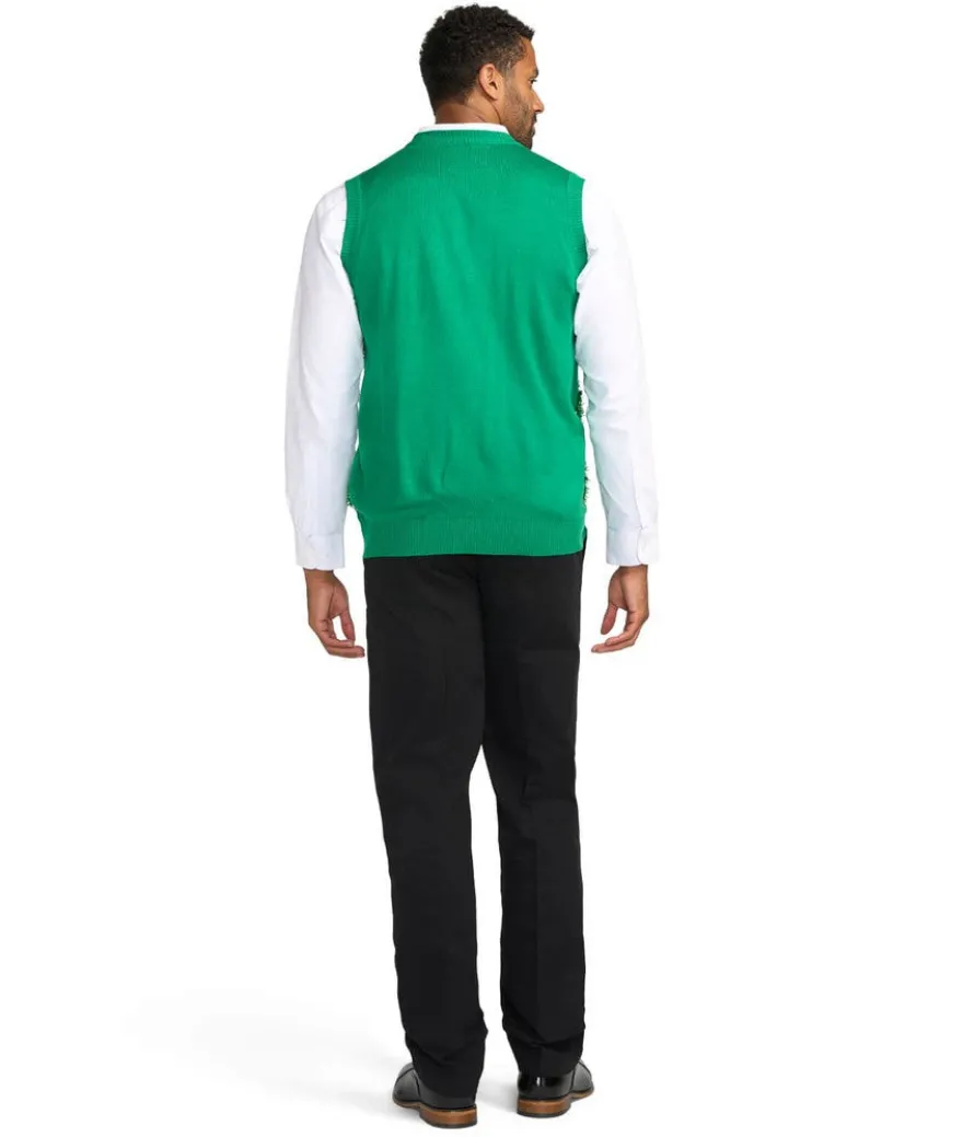 Men's Gaudy Garland Ugly Christmas Sweater Vest