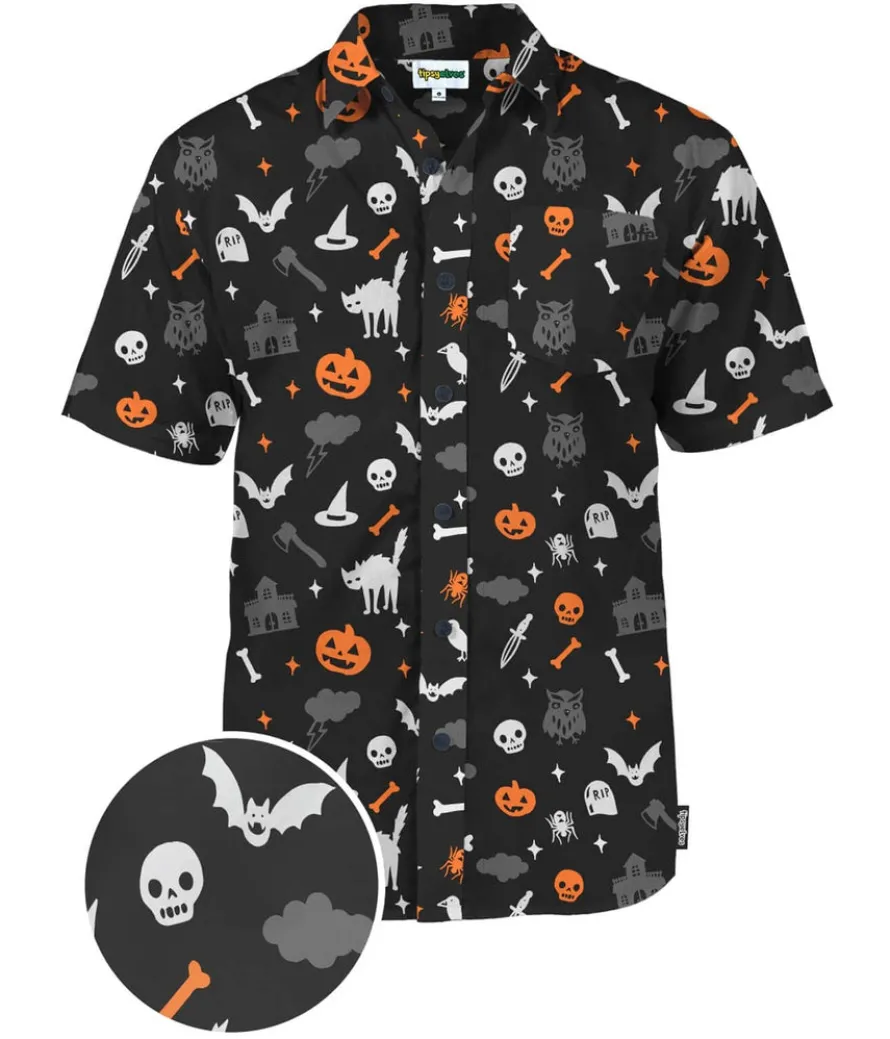 Men's Halloween Night Button Down Shirt
