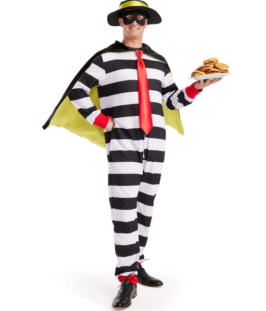 Men's Hamburger Thief Costume
