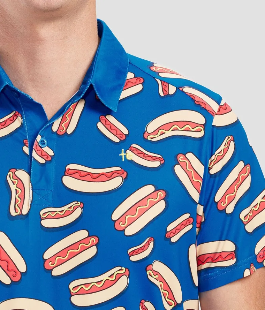 Men's Hot Dog Golf Polo
