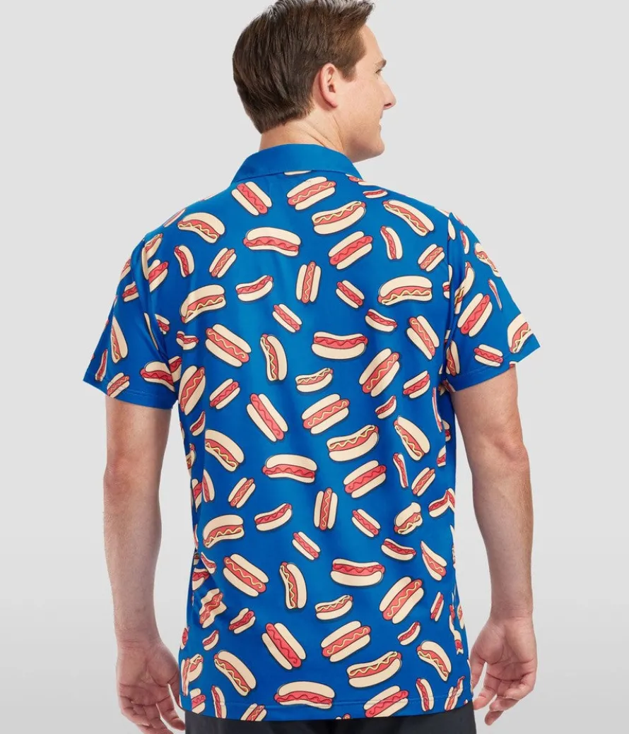 Men's Hot Dog Golf Polo