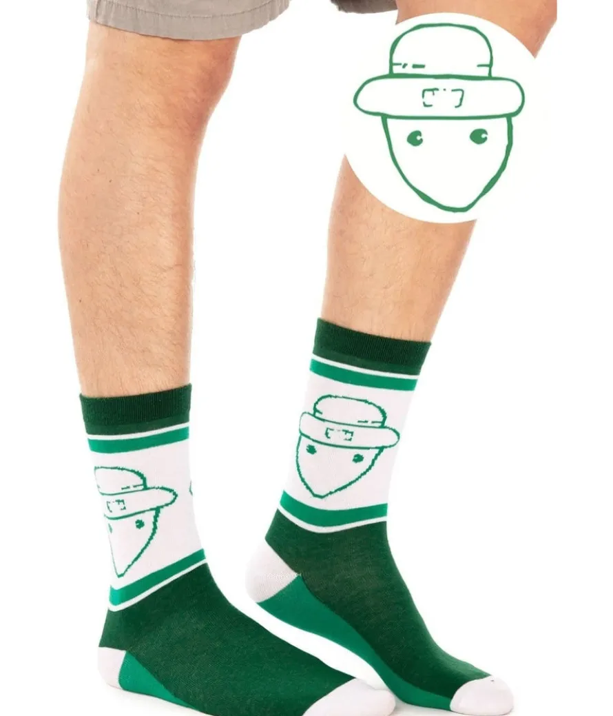 Men's Leprechaun Sketch Socks (Fits Sizes 8-11M)