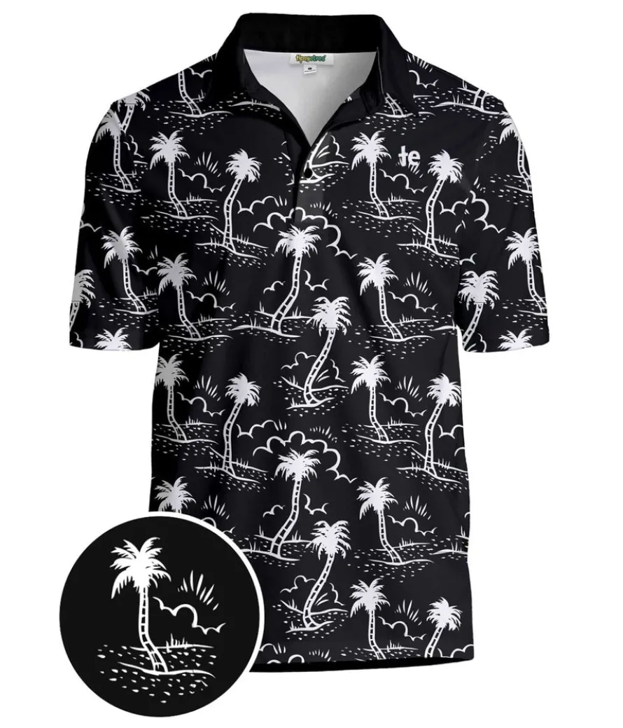 Men's Monochrome Moonlight Golf Polo