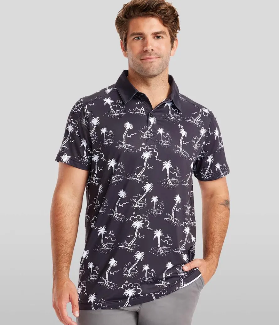 Men's Monochrome Moonlight Golf Polo