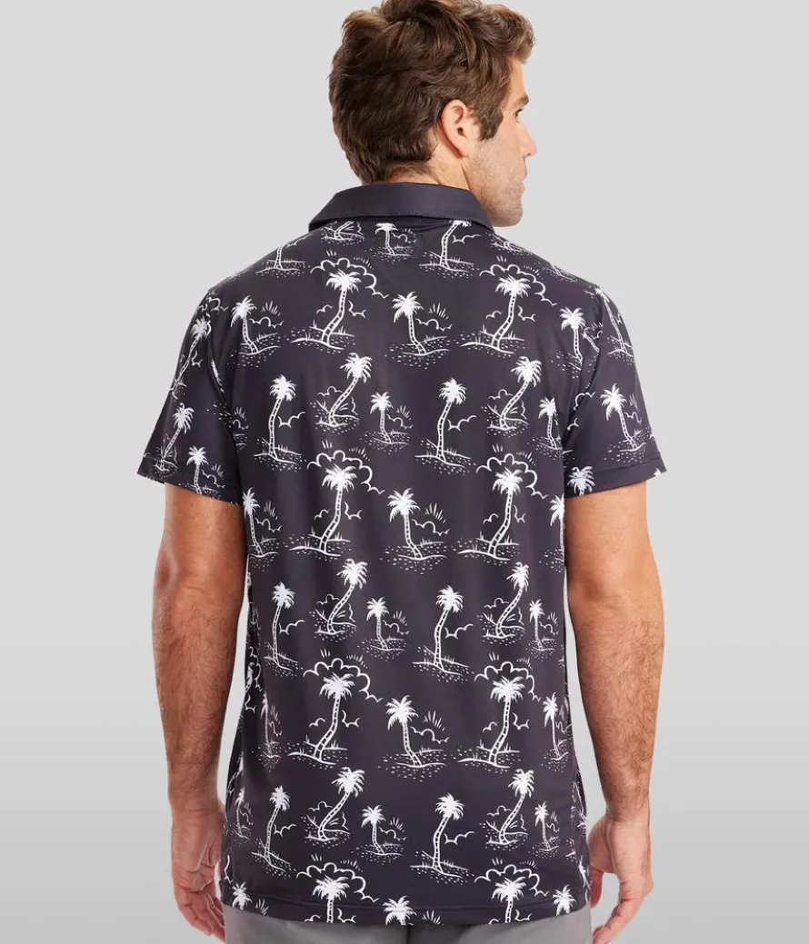 Men's Monochrome Moonlight Golf Polo