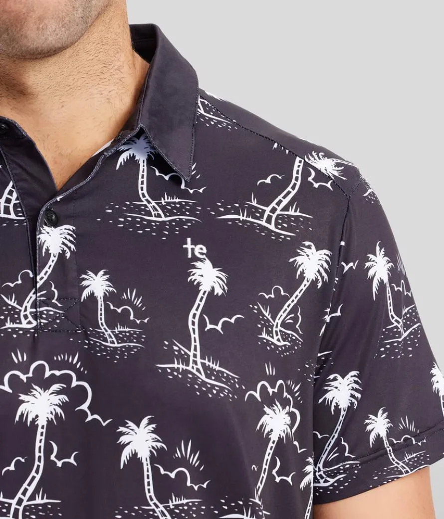 Men's Monochrome Moonlight Golf Polo