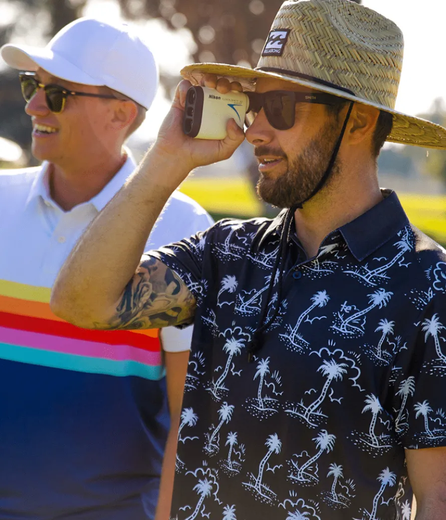 Men's Monochrome Moonlight Golf Polo