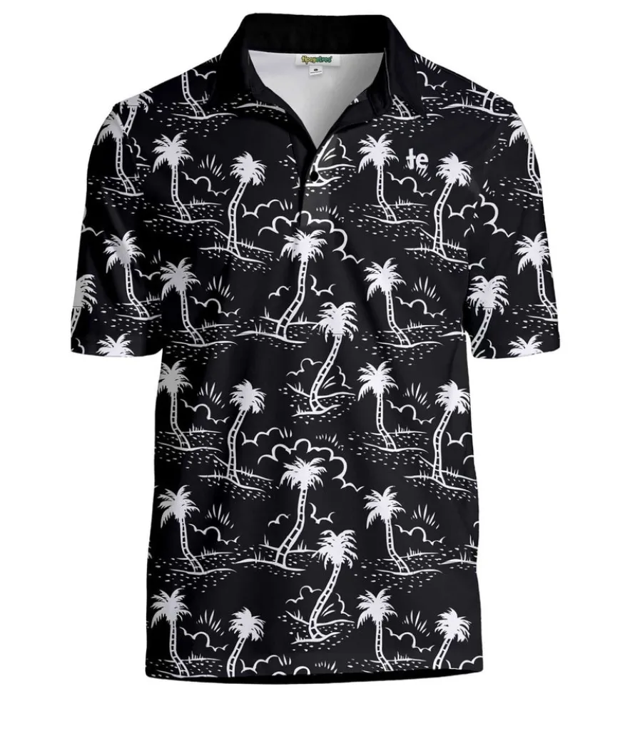 Men's Monochrome Moonlight Golf Polo