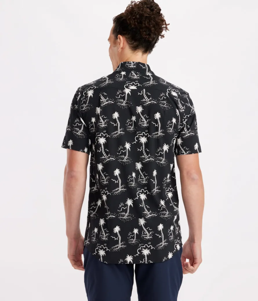 Men's Monochrome Moonlight Hawaiian Shirt