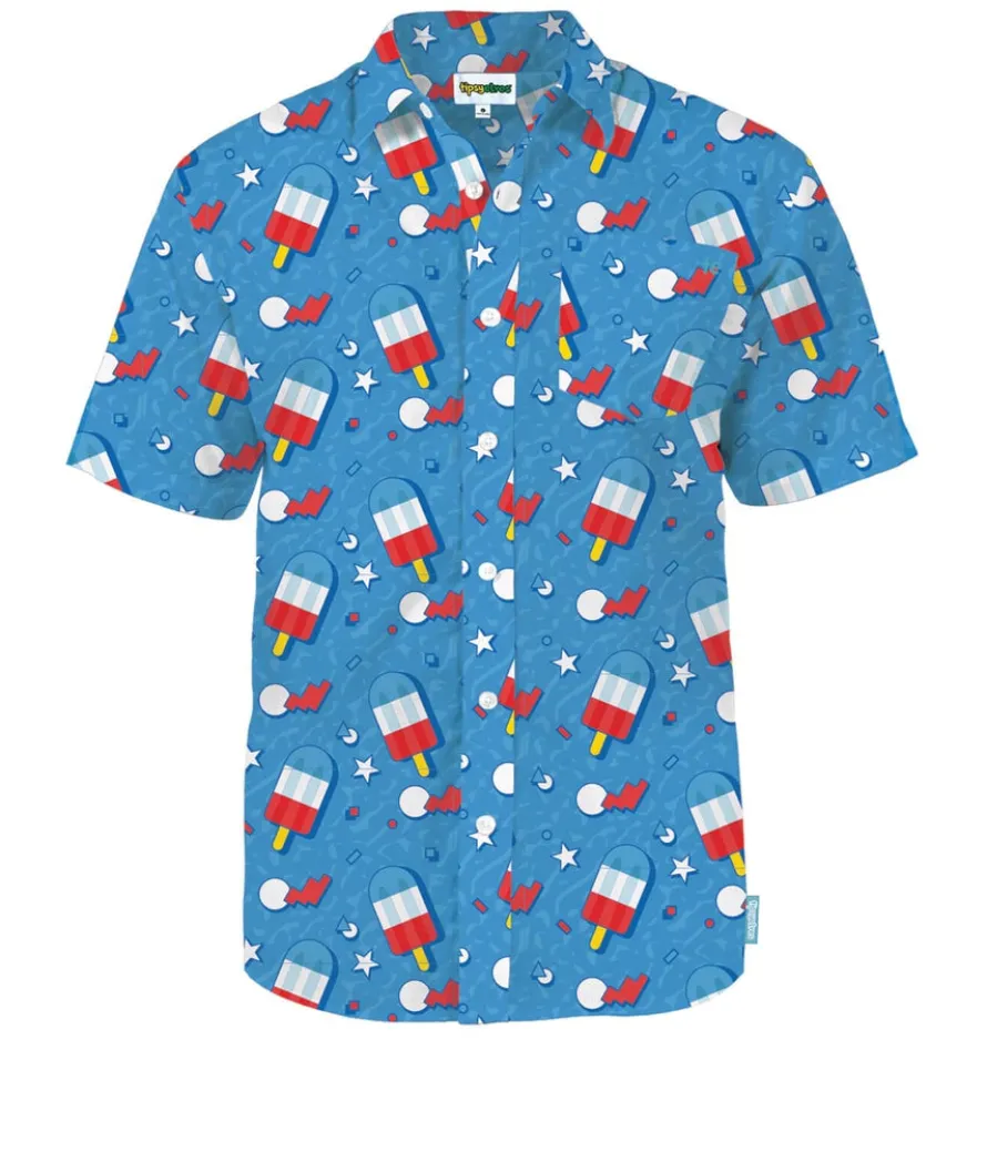 Men's Patriotic Pops Button Down Shirt
