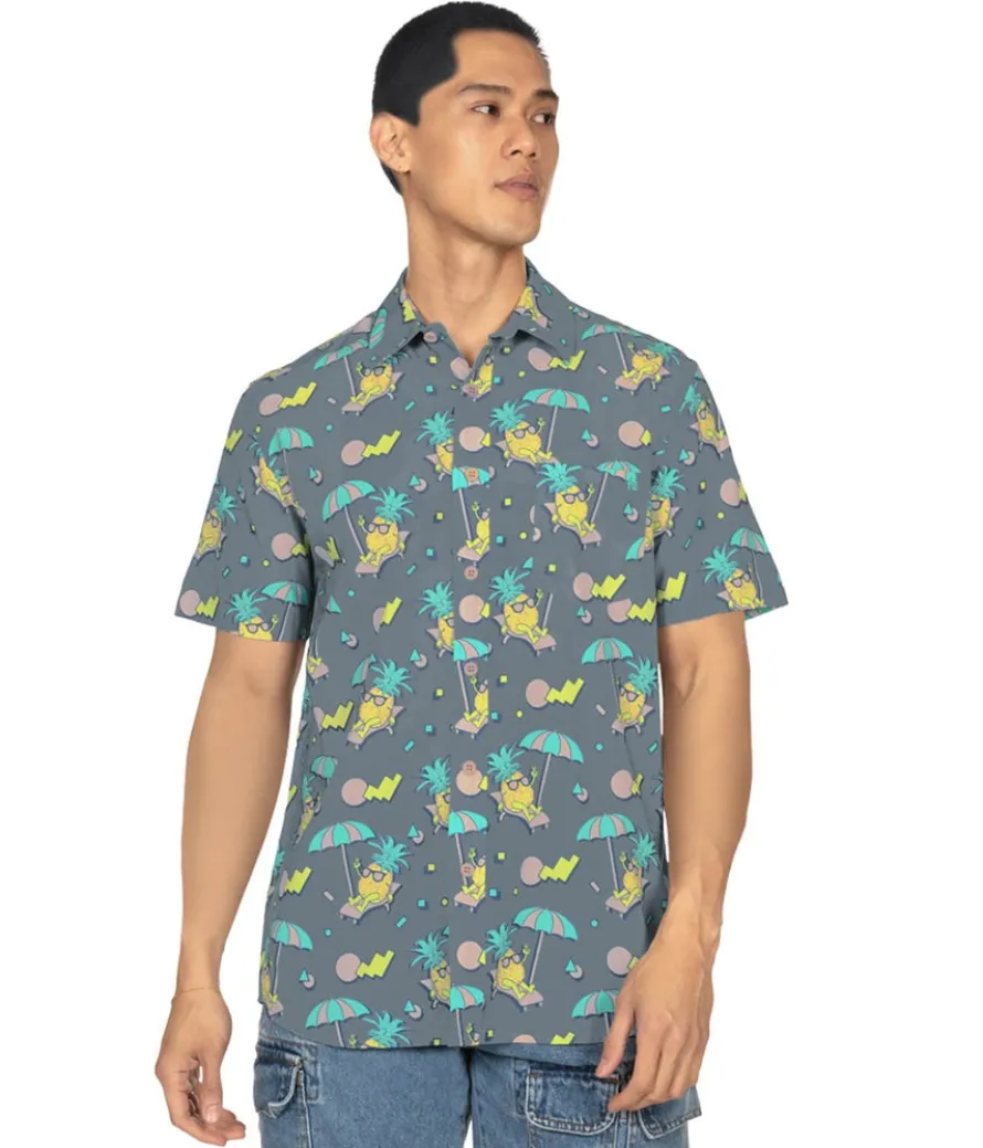 Men's Peace Out Pineapple Hawaiian Shirt