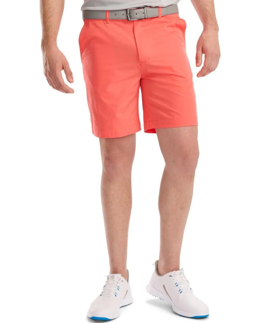 Men's Red-Orange Golf Shorts
