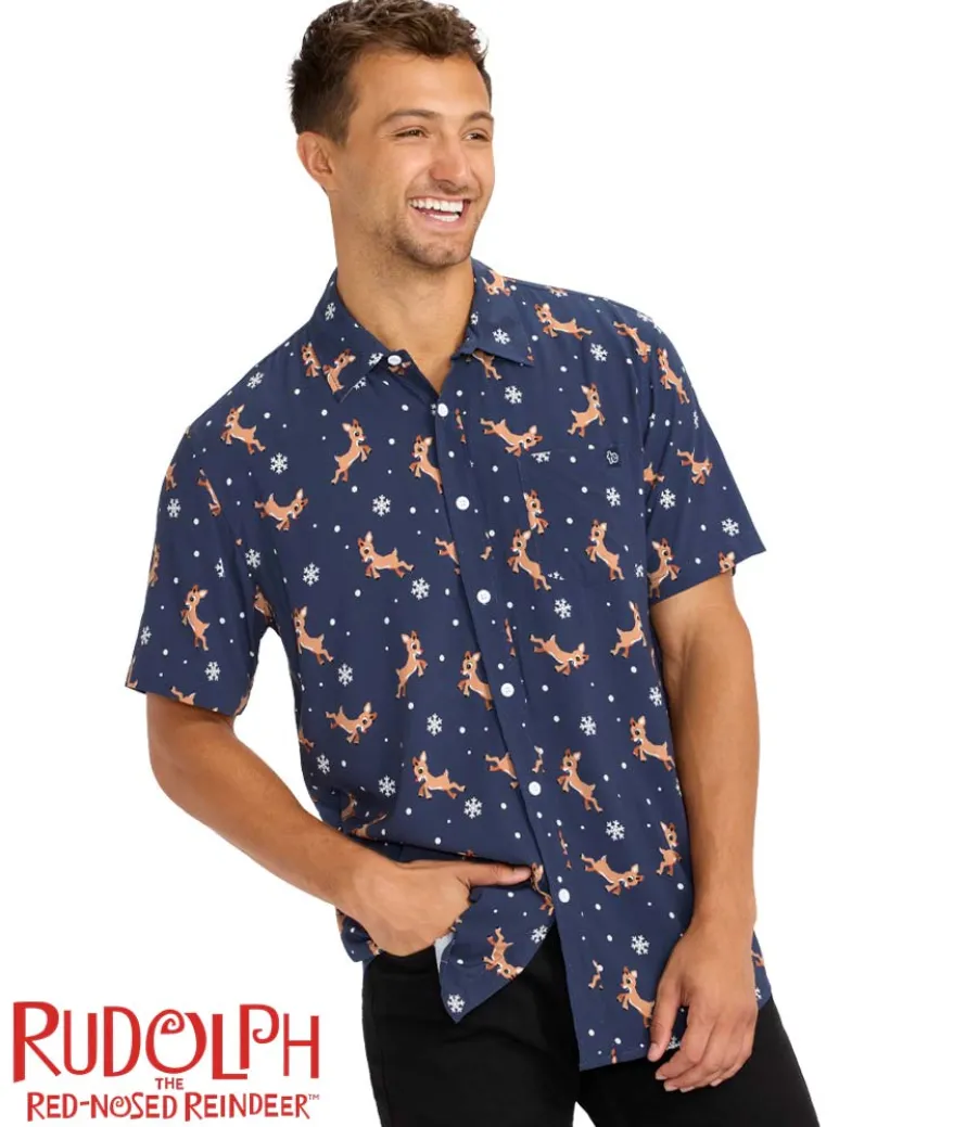 Men's Rudolph Button Down Shirt