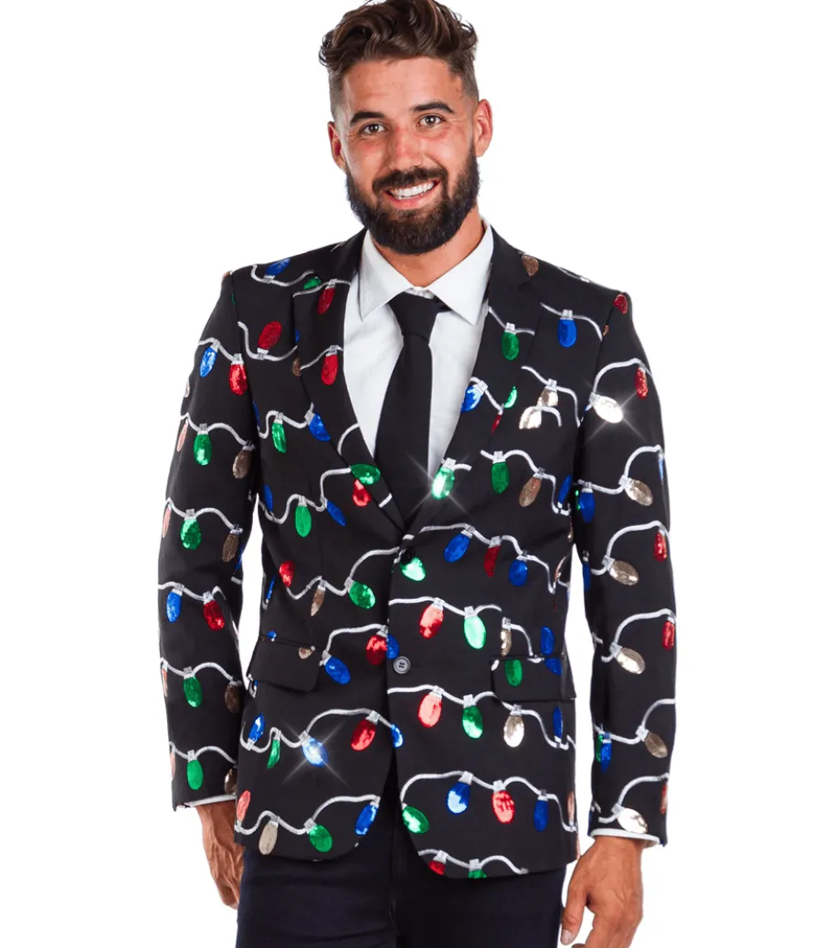 Men's Sequin Tangle Wrangler Blazer with Tie