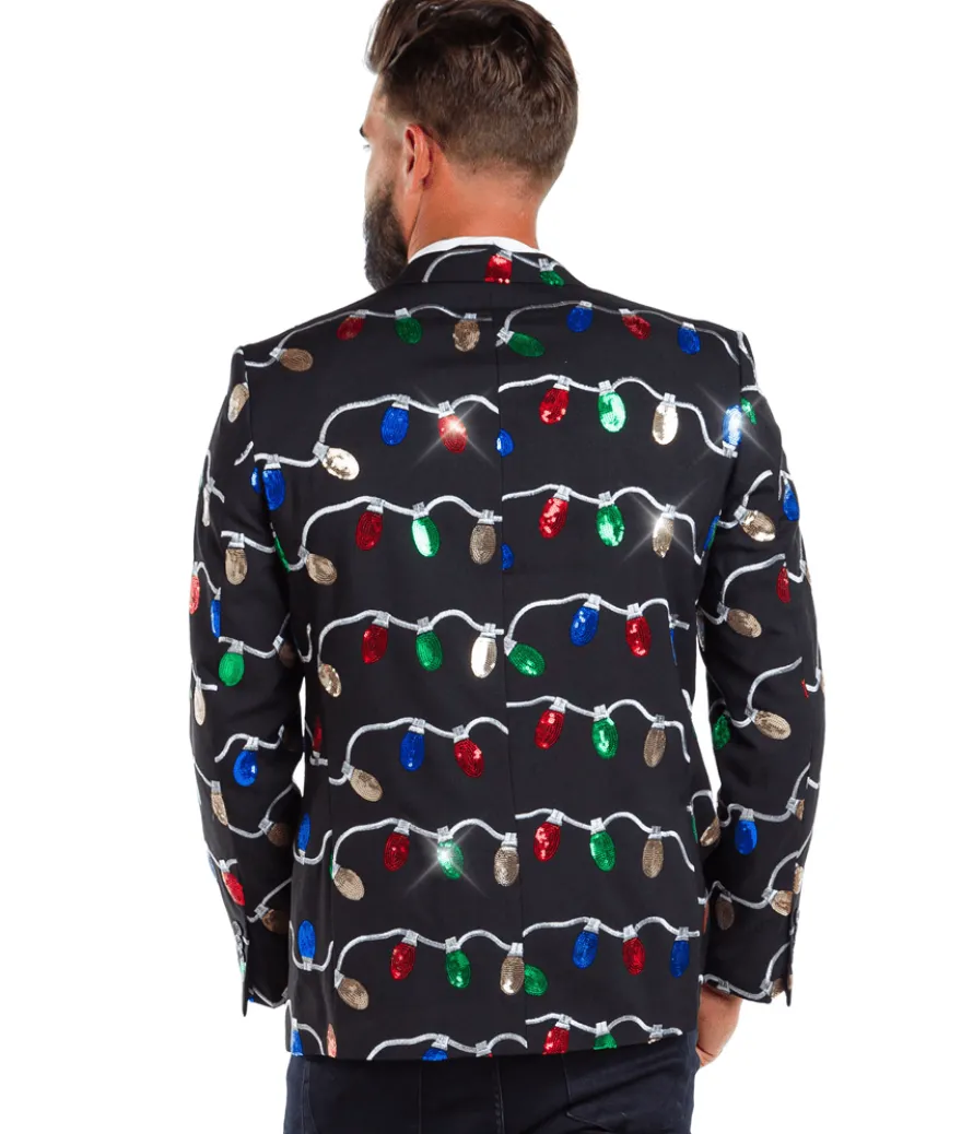 Men's Sequin Tangle Wrangler Blazer with Tie