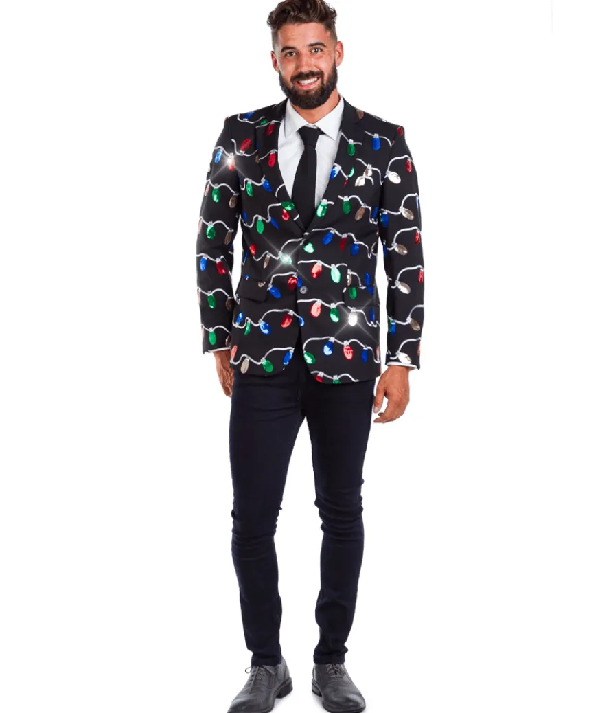 Men's Sequin Tangle Wrangler Blazer with Tie