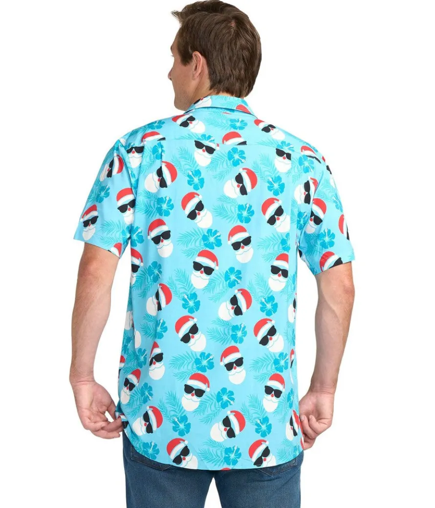 Men's Shady Santa Button Down Shirt