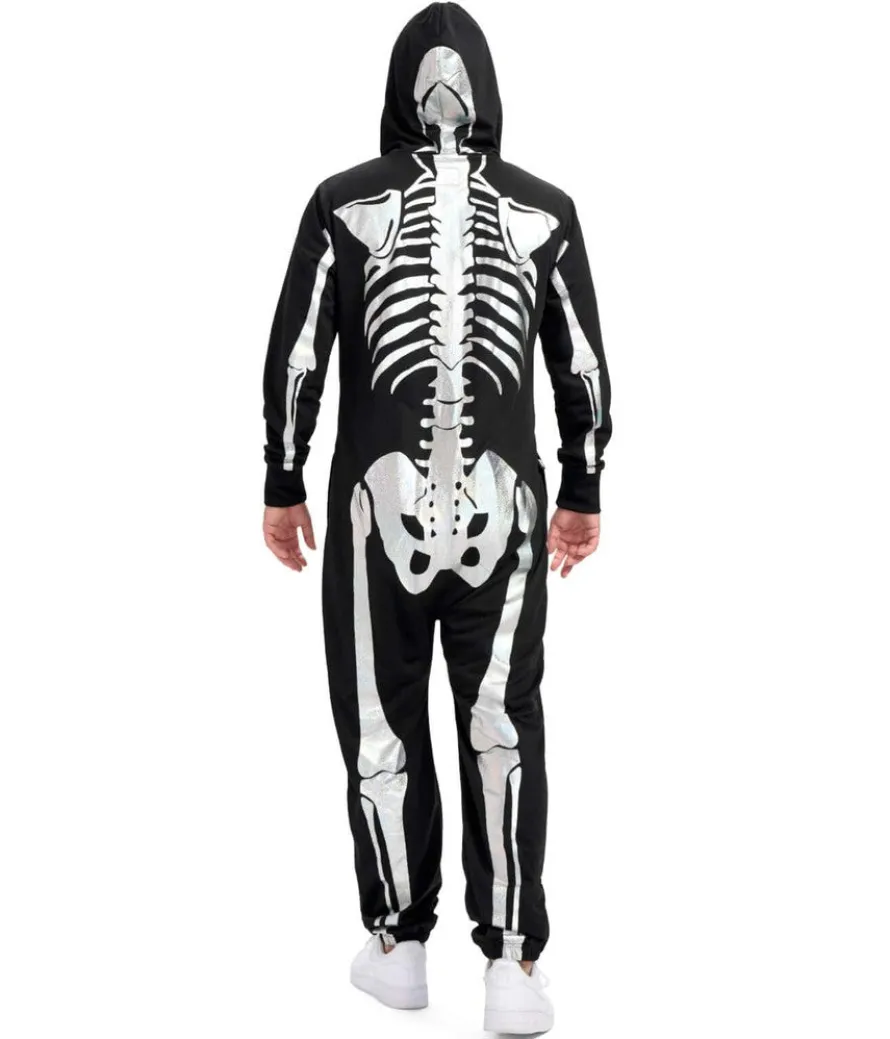 Men's Shimmer Skeleton Costume