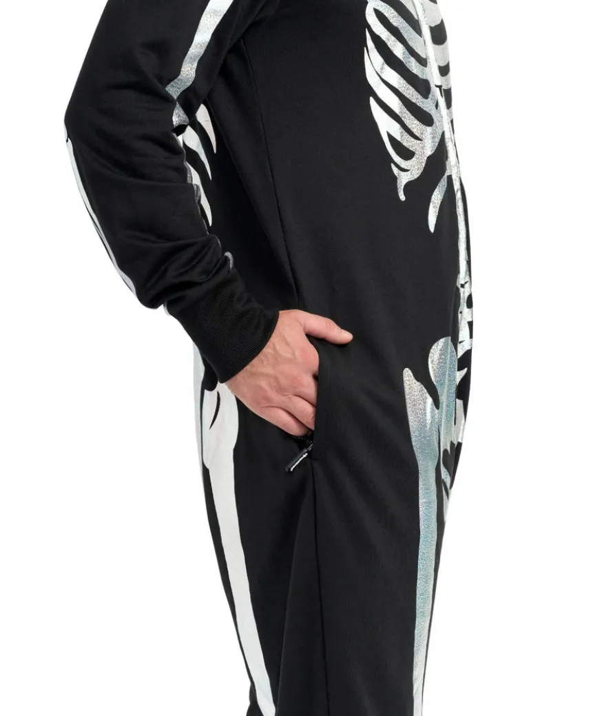 Men's Shimmer Skeleton Costume