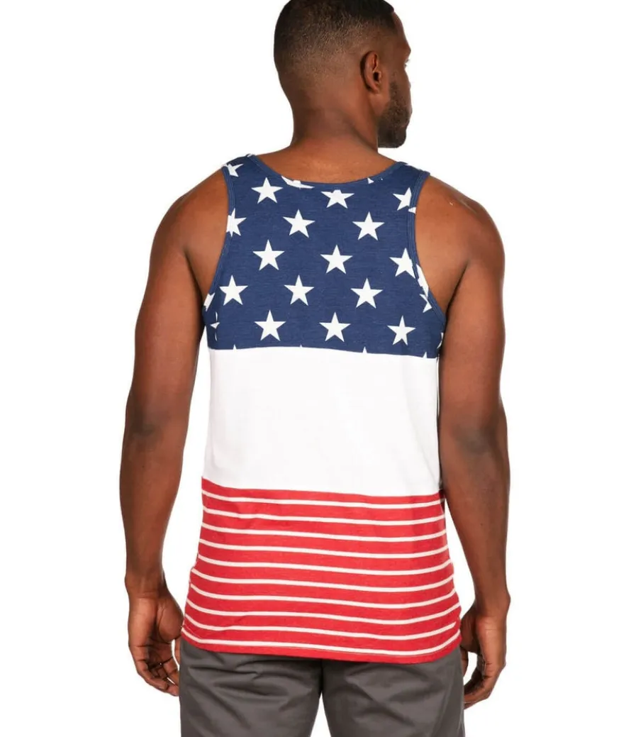 Men's USA Stripes Tank Top