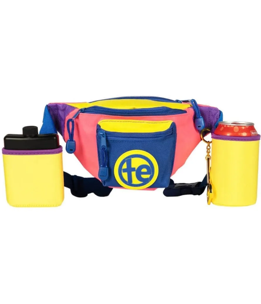 Retro Renegade Fanny Pack with Drink Holder and Flask