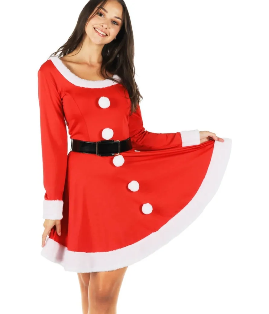 Santa Spinner Dress with Belt