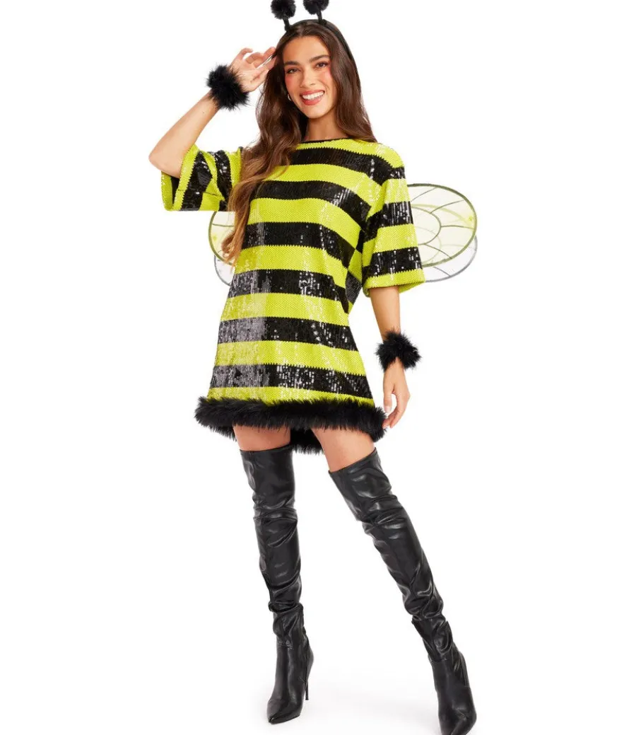 Sequined Bee Costume Dress