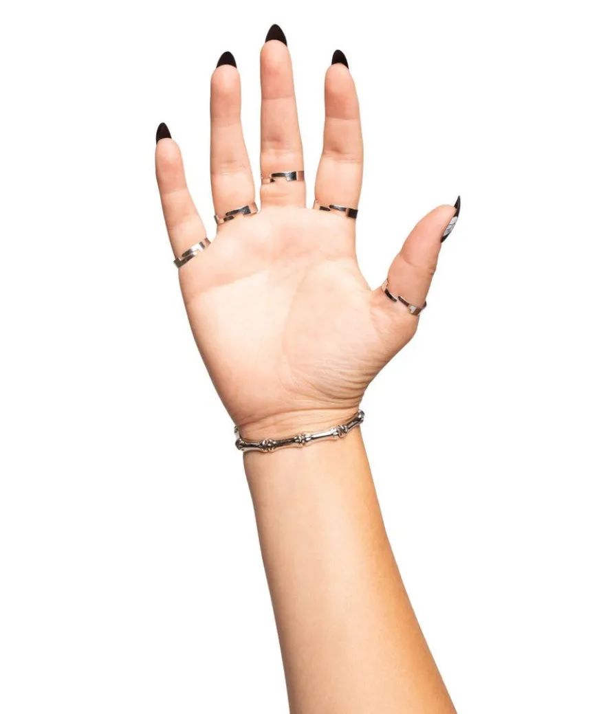 Silver Skeleton Finger Bracelet