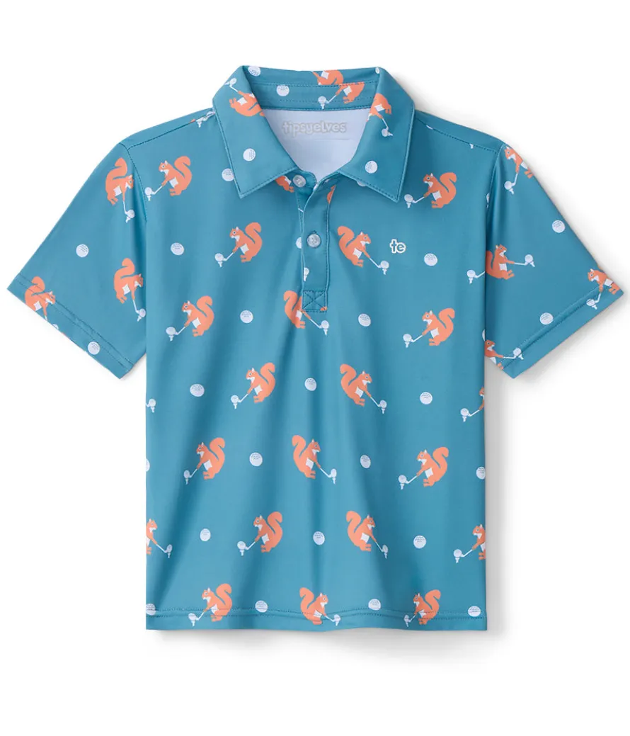 Toddler Boy's Squirrel! Golf Polo