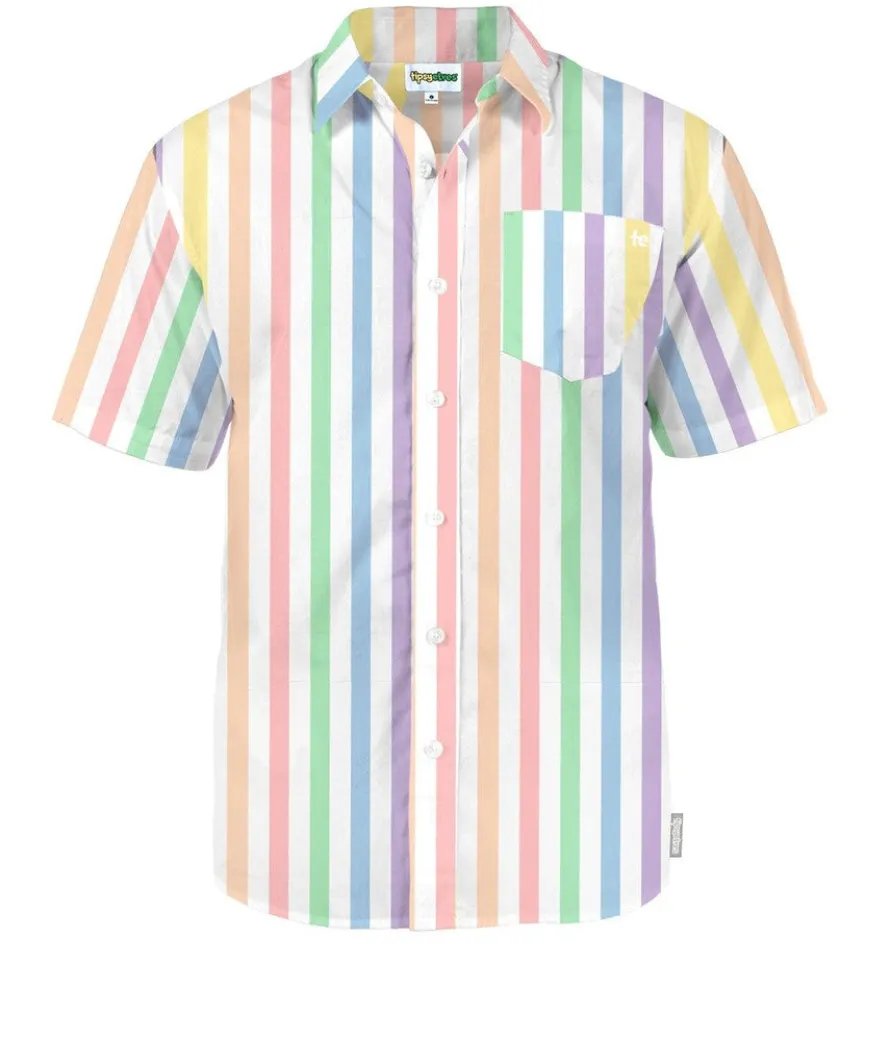 Vintage Rainbow Button Down Shirt