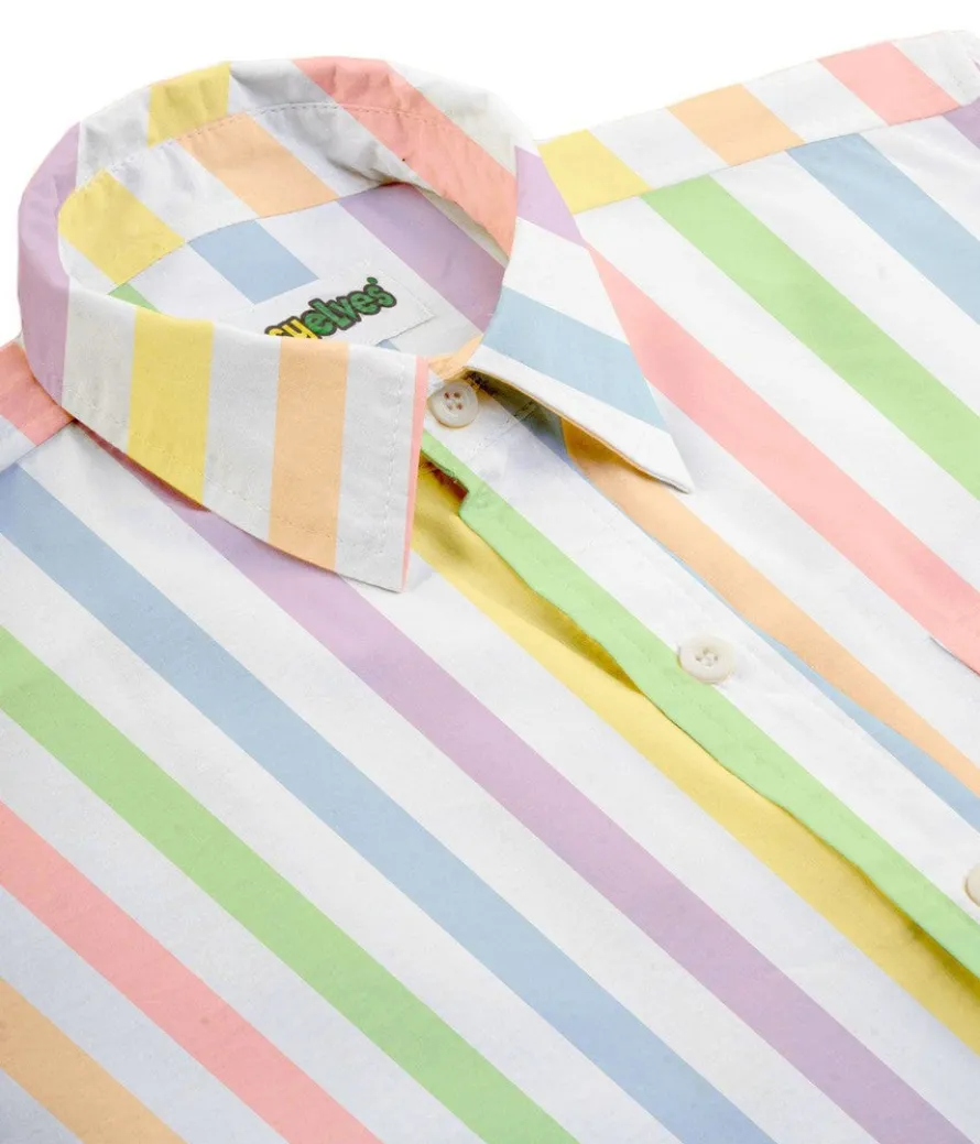 Vintage Rainbow Button Down Shirt