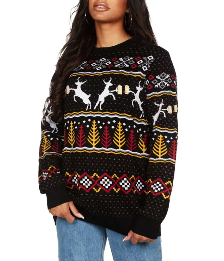 Women's Caribrew Oversized Christmas Sweater