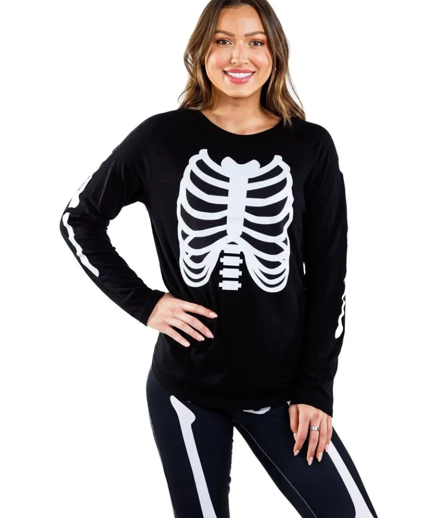 Women's Long Sleeve Skeleton Shirt