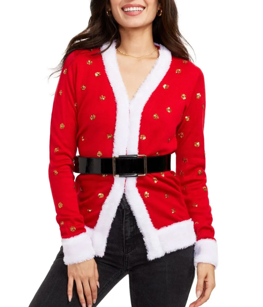 Women's Mrs. Claus Cardigan Sweater