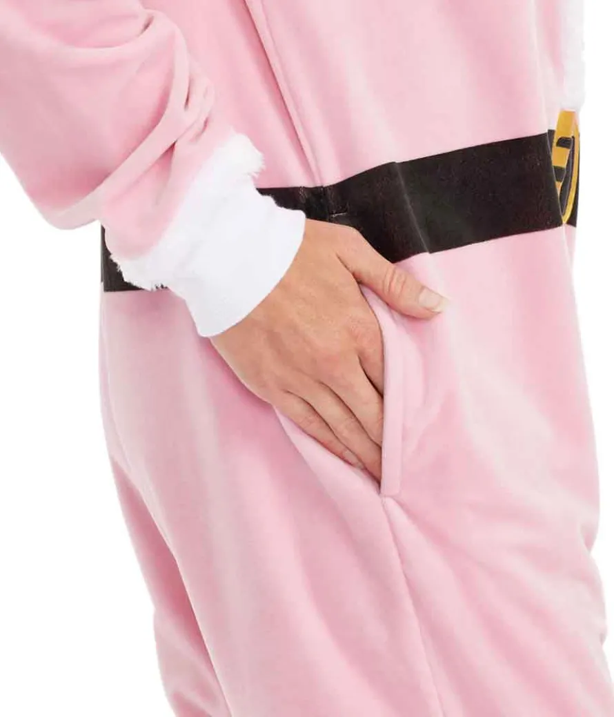 Women's Pink Santa Jumpsuit