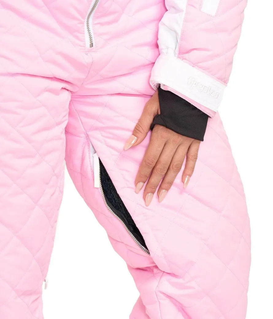 Women's Powder Pink Snow Suit