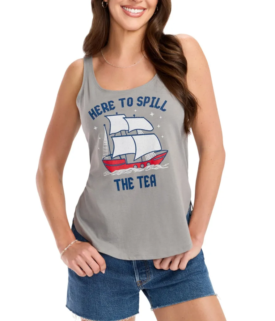 Women's Spill the Tea Tank Top